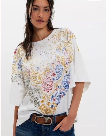 Free People We The Free Heirloom Printed Tee