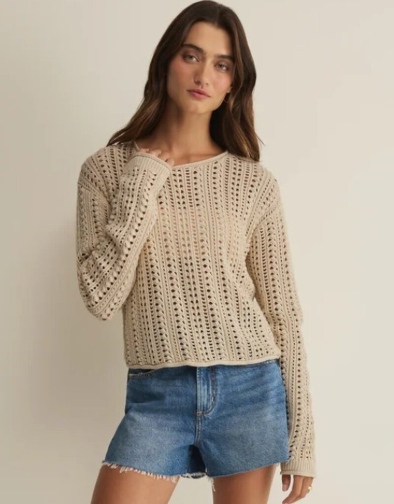 Z Supply Z Supply Upland Crochet Sweater