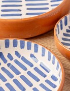Verve Culture Verve Culture Moroccan Blue Stripe Dish