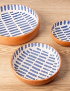 Verve Culture Verve Culture Moroccan Blue Stripe Dish