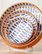 Verve Culture Verve Culture Moroccan Blue Stripe Dish