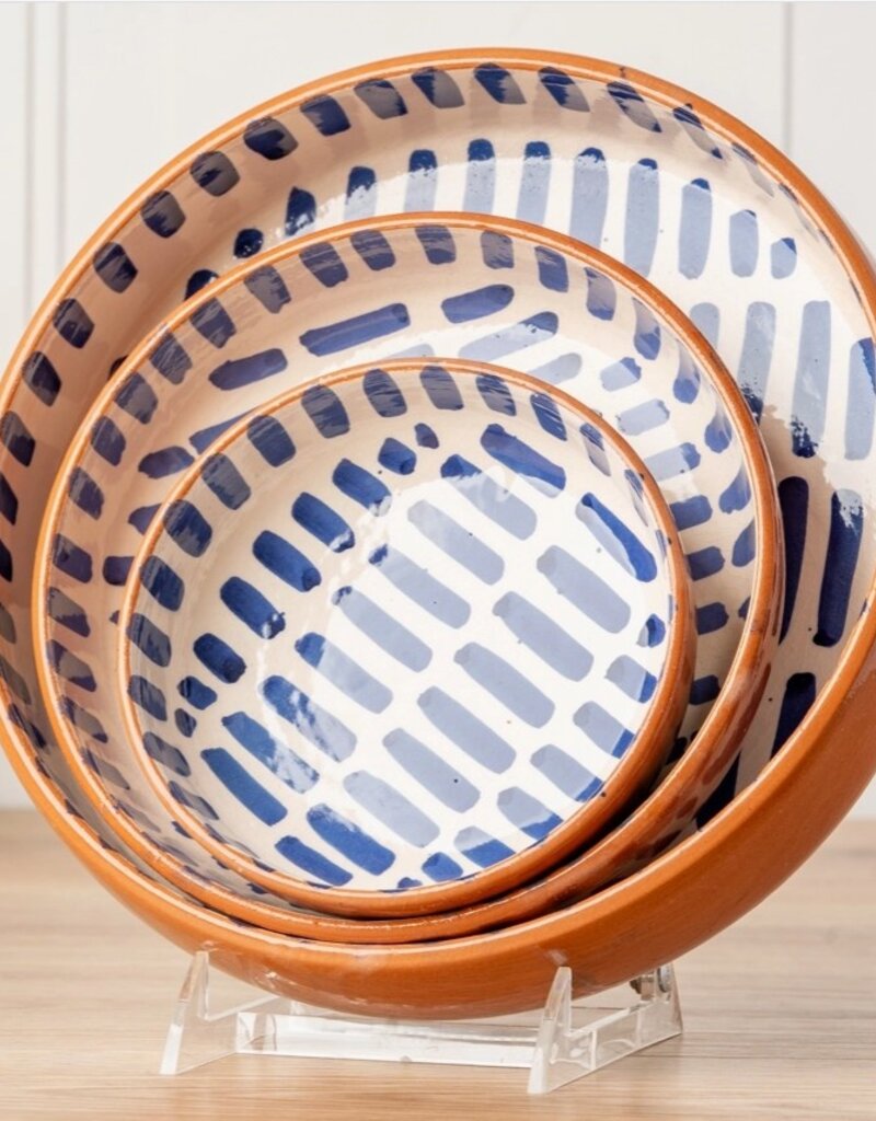 Verve Culture Verve Culture Moroccan Blue Stripe Dish