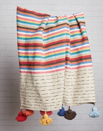 Verve Culture Moroccan Tassel Blanket