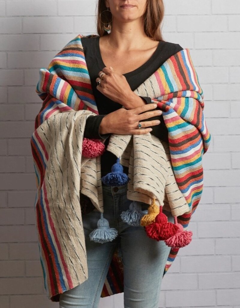 Verve Culture Moroccan Tassel Blanket