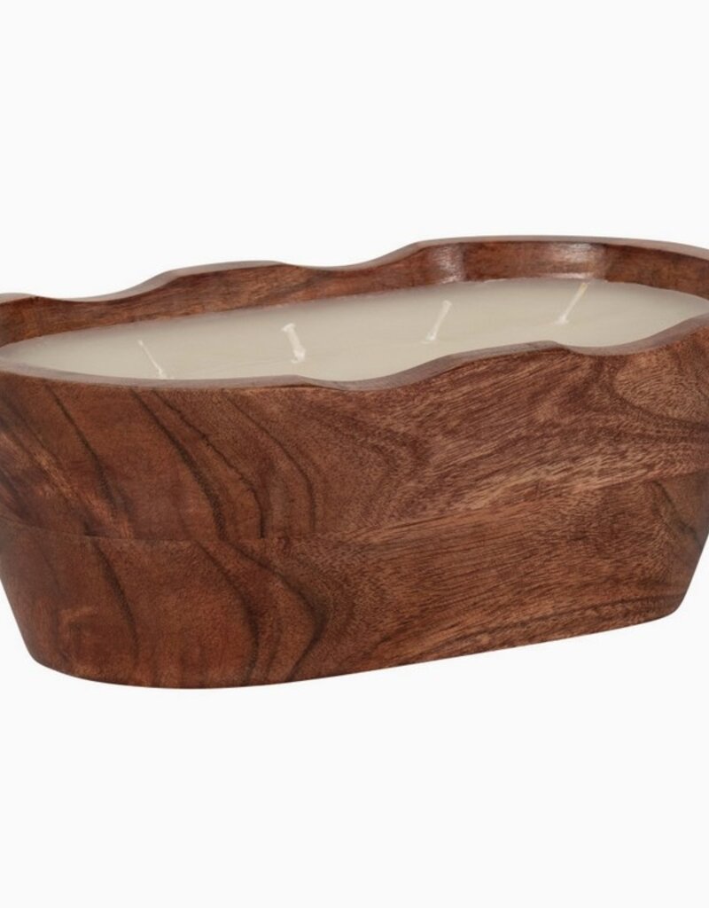 Sagebrook Home Sagebrook Wood Bowl Candle