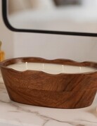 Sagebrook Home Sagebrook Wood Bowl Candle