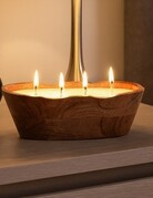 Sagebrook Home Sagebrook Wood Bowl Candle