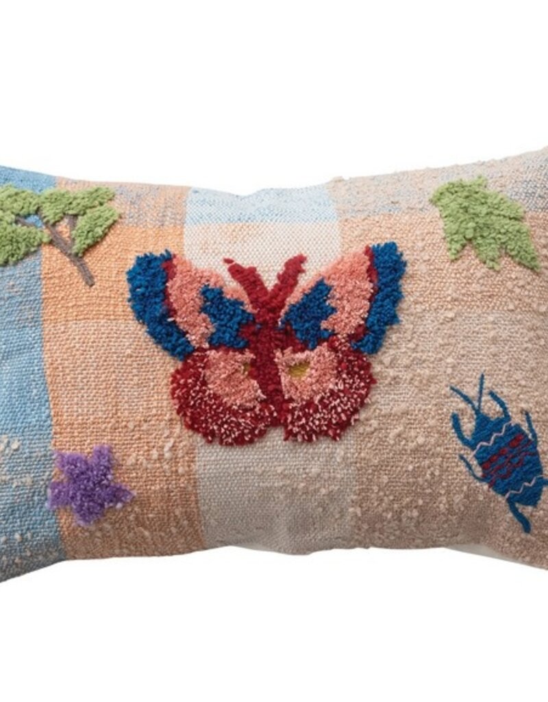 Creative Co-op Butterfly Lumbar Pillow