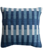 Creative Co-op Embroidered & Striped Pillow