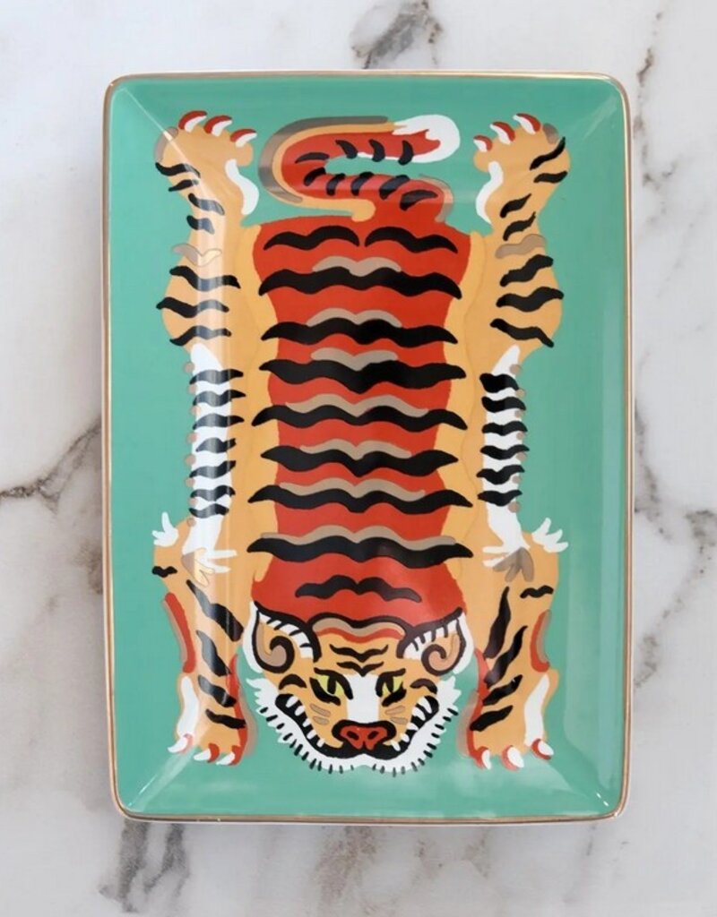 Idlewild Stationary Jade Tiger Trinket Dish