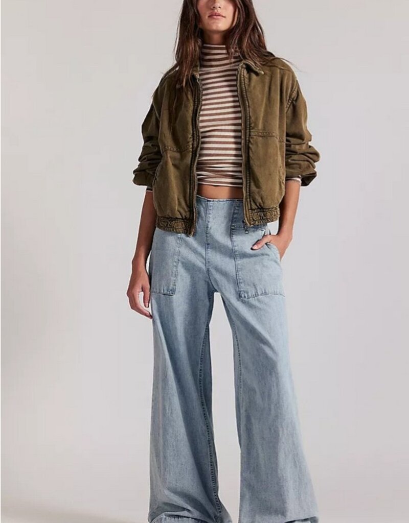 Free People Free People Breezy Denim Pull On Pant