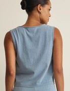 Z Supply Z Supply Noelle Jersey Denim Top