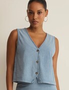 Z Supply Z Supply Noelle Jersey Denim Top
