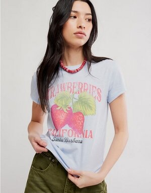 Free People Free People Nova Strawberry Tee