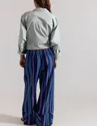 Free People Free People Days End Solar Linen Stripe Pant