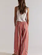 Free People Free People Days End Solar Linen Stripe Pant