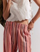 Free People Free People Days End Solar Linen Stripe Pant