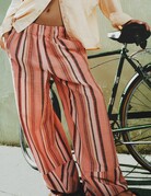 Free People Free People Days End Solar Linen Stripe Pant