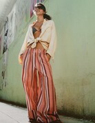Free People Free People Days End Solar Linen Stripe Pant