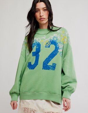 Free People Free People Palm Springs Turtle Graphic Tee