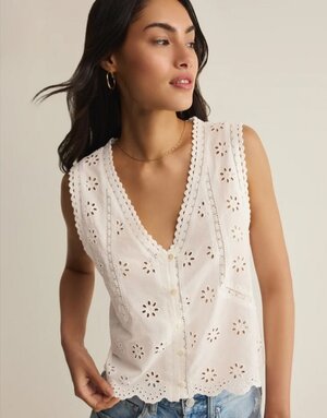 Z Supply Z Supply Darcy Eyelet Top