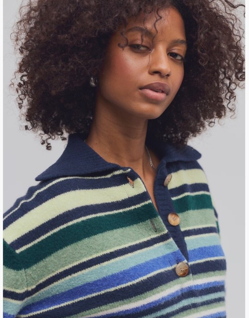 Free People Free People Trading Up Stripe Sweater