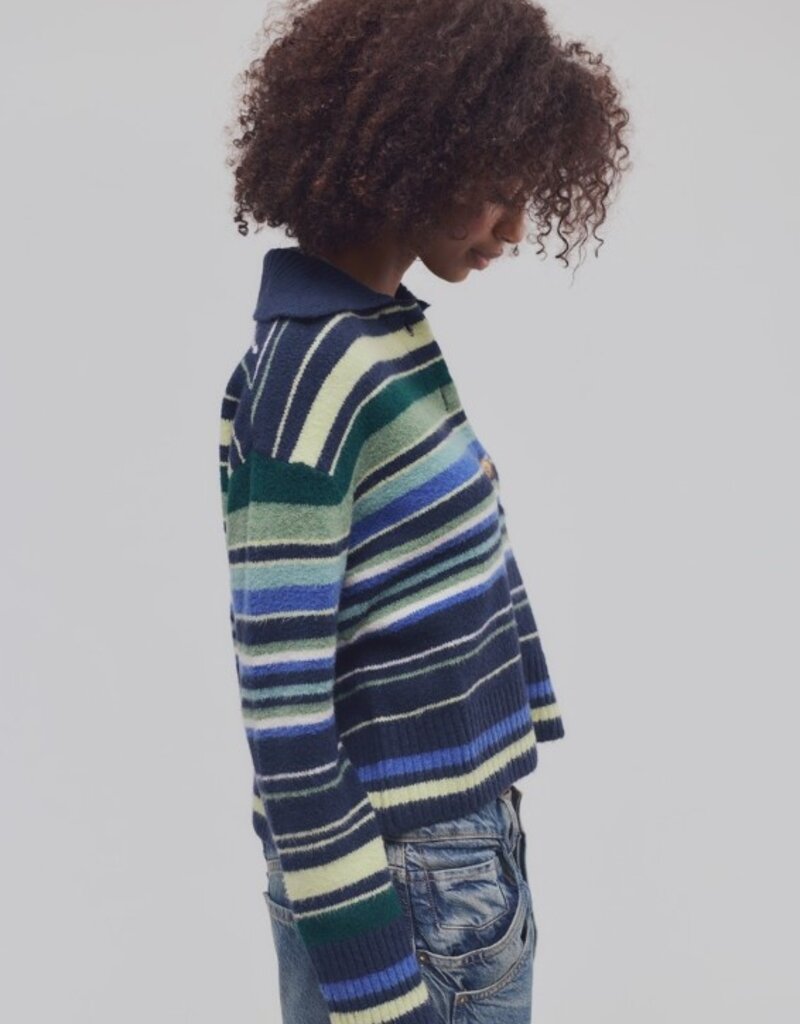 Free People Free People Trading Up Stripe Sweater