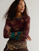 Free People Free People Easy Does It Printed Tee