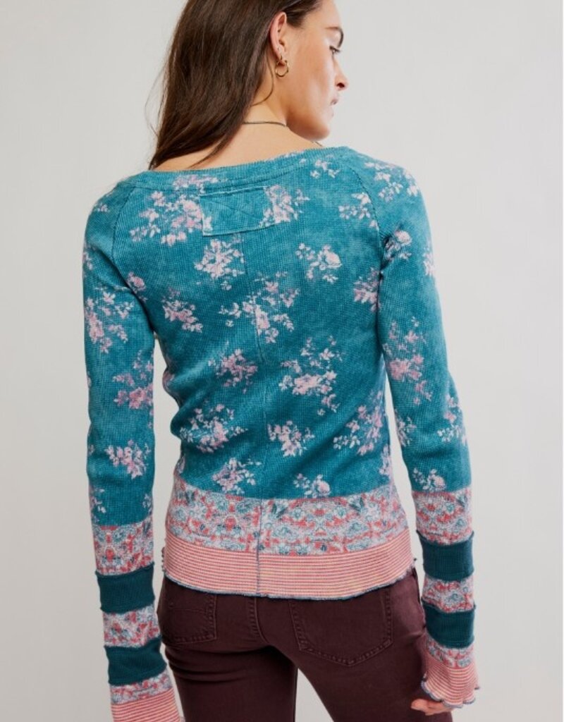 Free People Free People Easy Does It Printed Tee