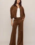Z Supply Z Supply Cecile Faux Suede Wide Leg Pant