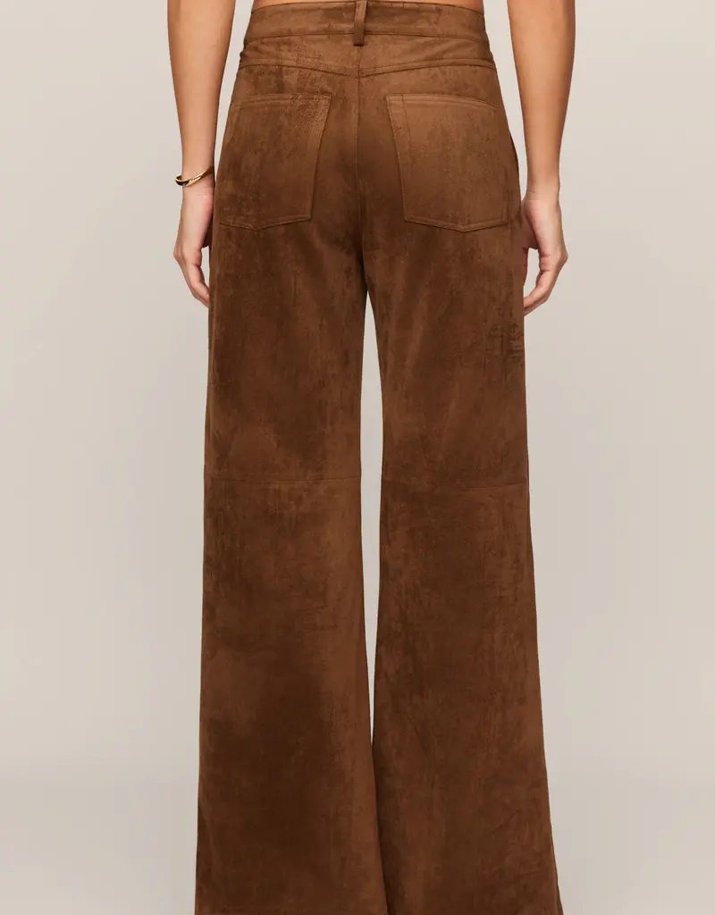 Z Supply Z Supply Cecile Faux Suede Wide Leg Pant