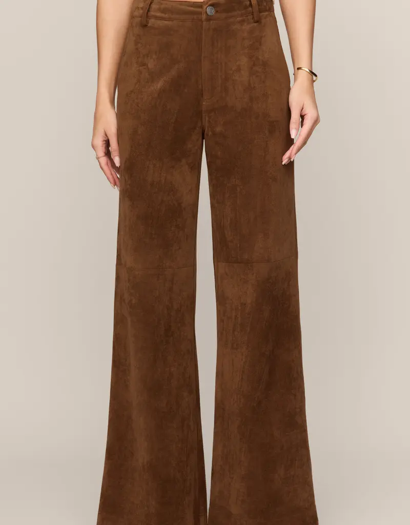 Z Supply Z Supply Cecile Faux Suede Wide Leg Pant