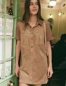 Z Supply Z Supply Leone Suede Mini Dress