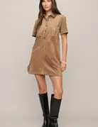 Z Supply Z Supply Leone Suede Mini Dress
