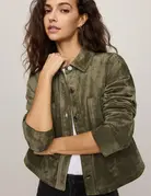 Z Supply Z Supply All Day Cropped Suede Jacket