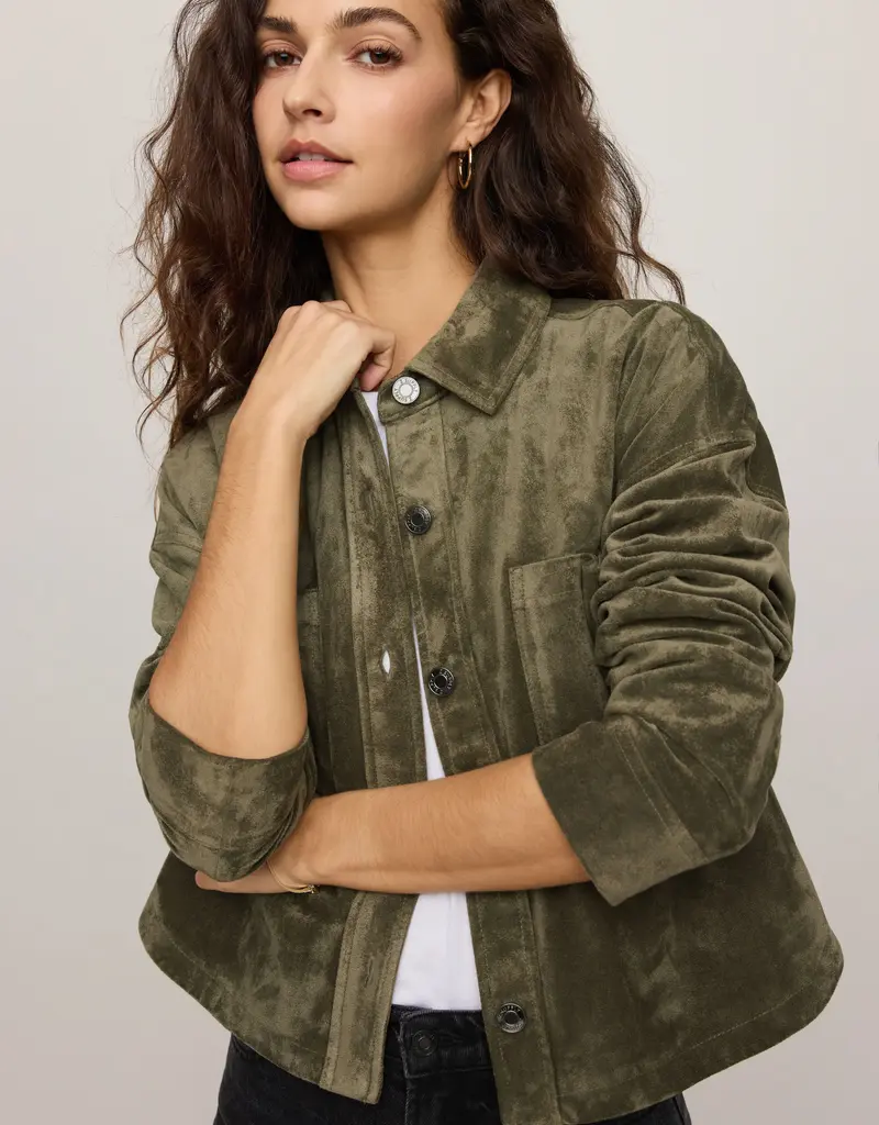 Z Supply Z Supply All Day Cropped Suede Jacket