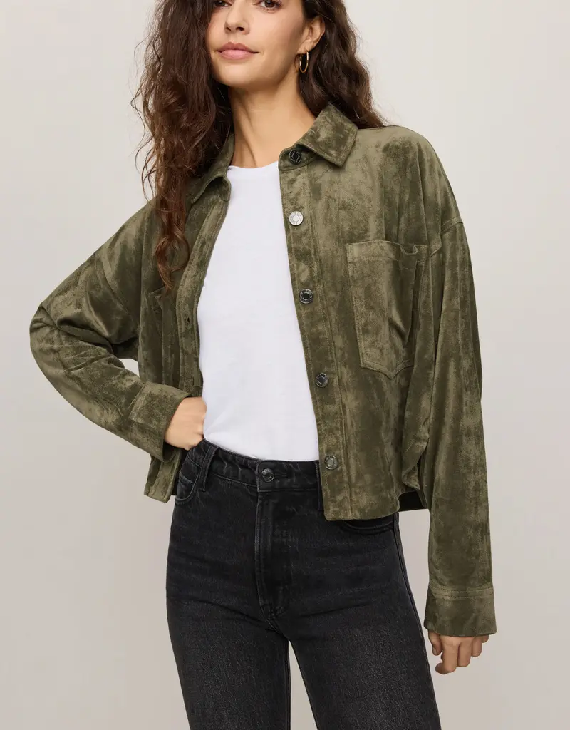 Z Supply Z Supply All Day Cropped Suede Jacket