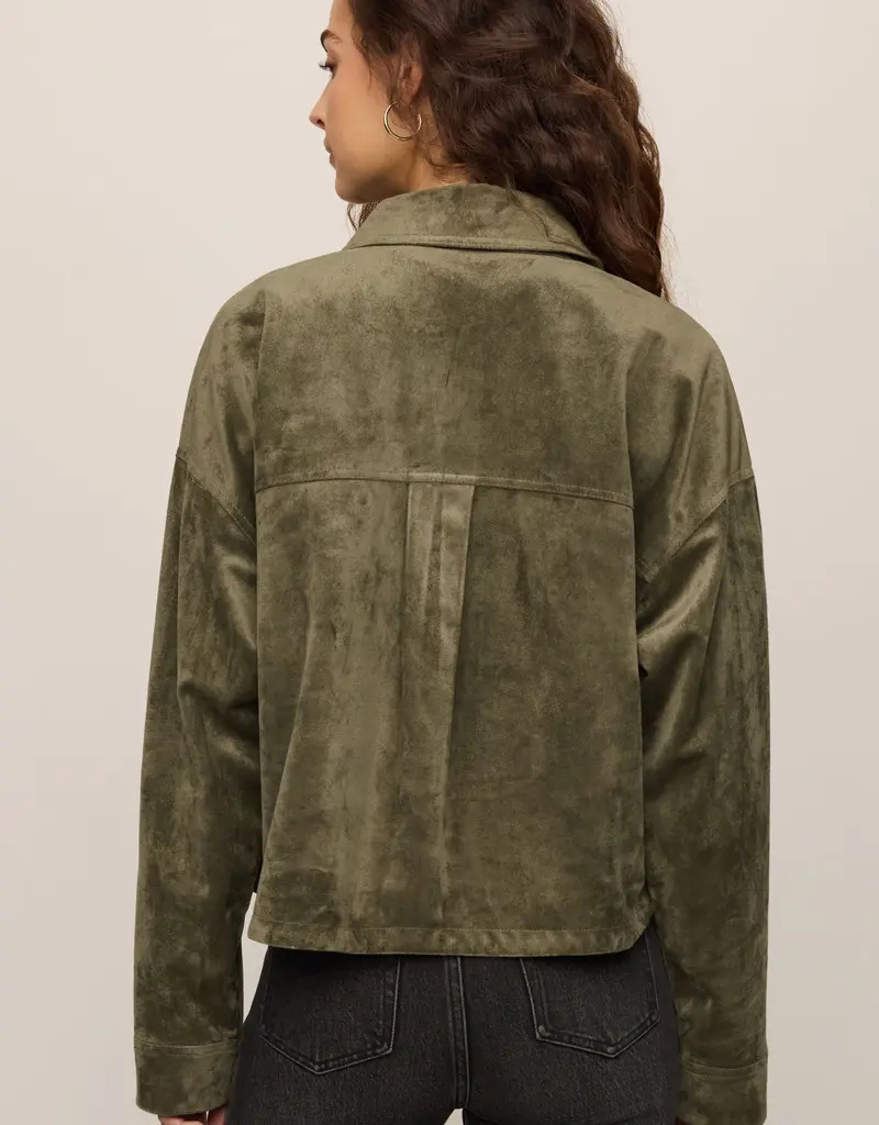 Z Supply Z Supply All Day Cropped Suede Jacket
