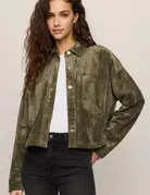 Z Supply Z Supply All Day Cropped Suede Jacket