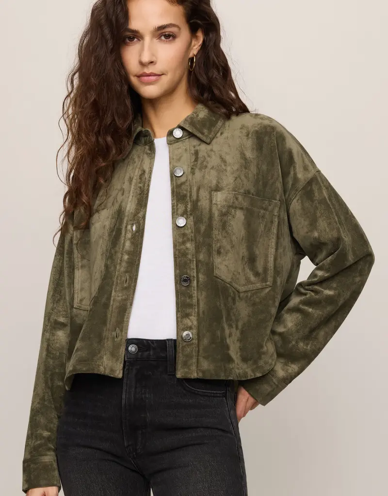 Z Supply Z Supply All Day Cropped Suede Jacket