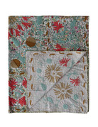 Creative Co-op Suzani Hand-Embroidered Kantha Stitch Throw