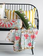 Creative Co-op Suzani Hand-Embroidered Kantha Stitch Throw