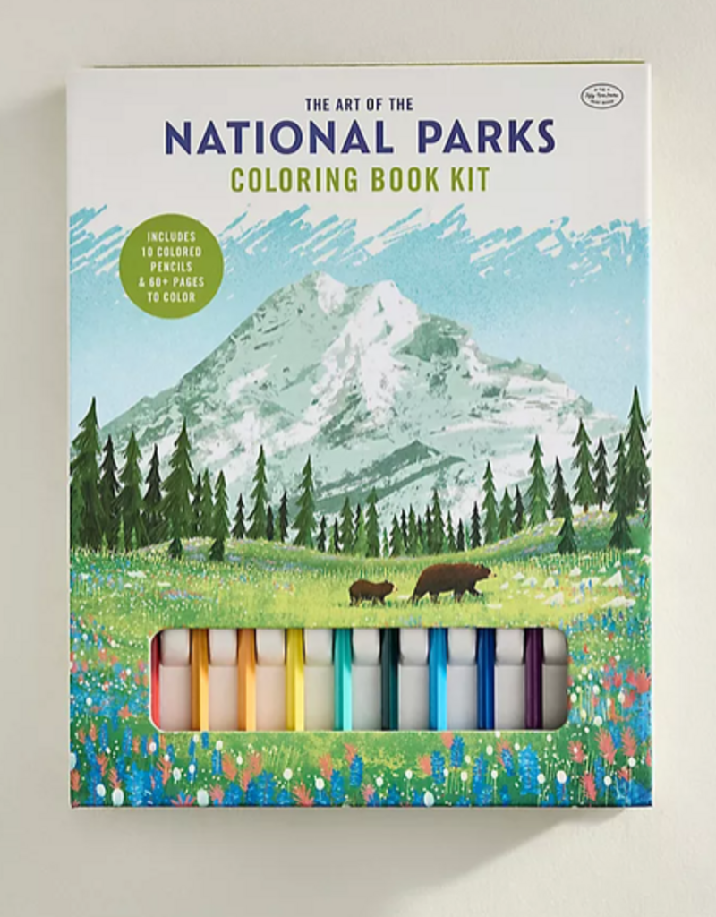 Simon & Schuster Art of the National Parks Coloring Book Kit