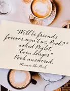 Ben's Garden We'll Be Friends Forever Decoupage Glass Tray