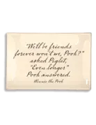 Ben's Garden We'll Be Friends Forever Decoupage Glass Tray
