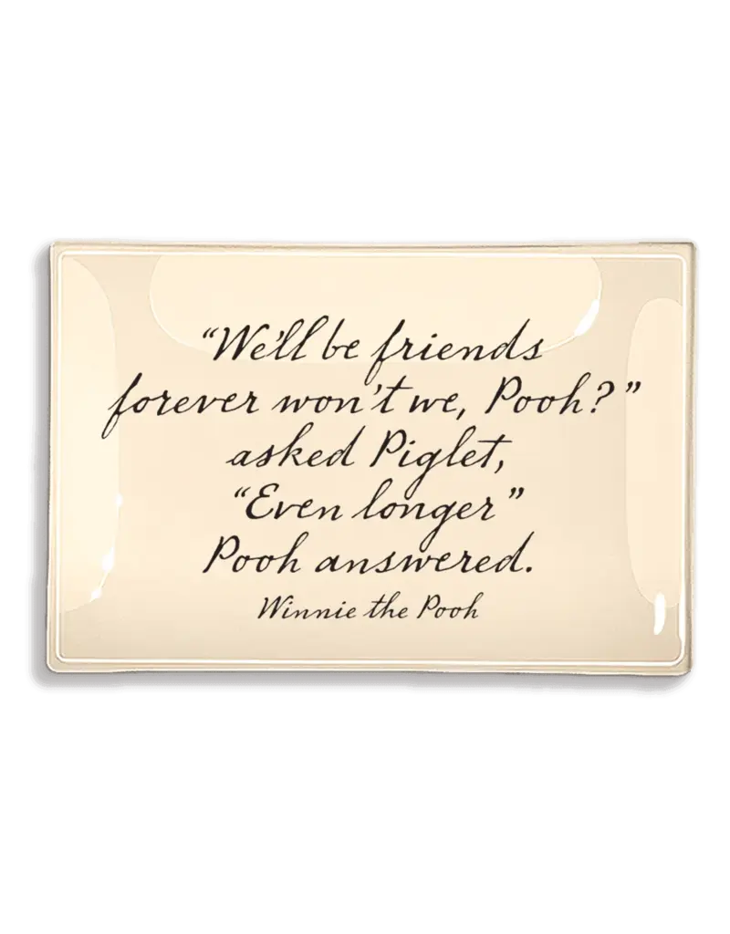 Ben's Garden We'll Be Friends Forever Decoupage Glass Tray