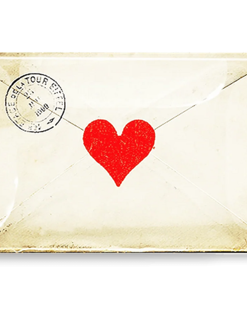 Ben's Garden French Envelope with Heart Decoupage Tray