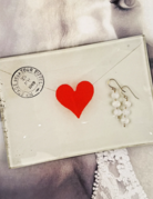 Ben's Garden French Envelope with Heart Decoupage Tray
