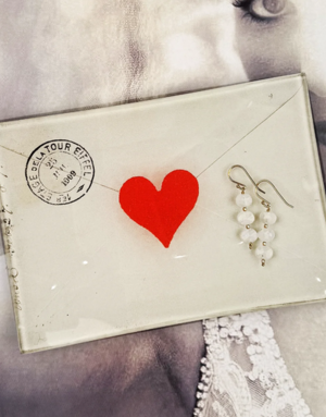 Ben's Garden French Envelope with Heart Decoupage Tray