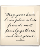 Ben's Garden May Your Home Be A Place Decoupage Glass Tray